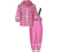 (TG. 140) Playshoes Stars Allover Rain Set, Set da Pioggia Bambina, Rosa (Pink 1
