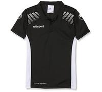 (TG. 140) uhlsport Uomo Goal Polo Shirt, Uomo, Goal Polo Shirt, Schwarz/Weiß, 1
