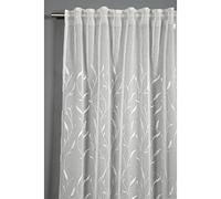 (TG. 140 x 245 cm) GARDINIA Tenda con Occhielli Nascosti e Nastro Integrato, Voi