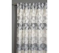(TG. 140 x 245) GARDINIA Tenda con Occhielli Nascosti e Nastro Integrato, Diaman