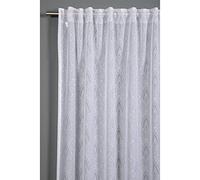 (TG. 140 x 245) GARDINIA Tenda con Occhielli Nascosti e Nastro Integrato, Disegn