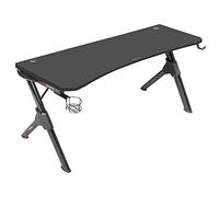 (TG. 140 x 60 cm) Mars Gaming MGD100RGB, Tavolo Gaming RGB, Mousepad XXL, Suppor