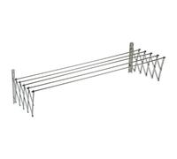 (TG. 140 x 78 x 26.5 cm) Sauvic stendino Estensibile a Muro 18/10 in Acciaio Ino
