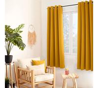 (TG. 140L x 180A cm (1 Pannelli)) ED ENJOY HOME Réglisse Tenda Oscurante 140 x
