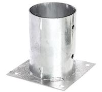 (TG. Ø141 mm) GAH-Alberts - Protezione zincata da avvitare su paletti circolari
