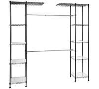 (TG. 144.8 - 203.2 x 35.6 x 182.9 cm) Amazon Basics Sistema organizer espandibil