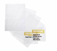 (TG. 148 x 105 mm) Durable 483119 Crystal Sign Refill Fogli Traslucidi Microperf