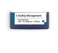(TG. 149 x 52.5 mm) DURABLE 486007 - Click Sign, targa fuori porta in ABS, sport