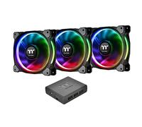 (TG. 14cm) Thermaltake Riing Plus 14 LED Ventilatore, 3 Pezzi, RGB - NUOVO