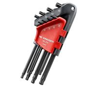 (TG. 15/20/25/27/30/40/45) Facom-89S.JP8A 8 Chiavi Torx Maschio a Gomito, in Con