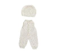 (TG. 15 3/4 inches) Miniland Set beige lavorato a maglia per bambola da 40 cm. P