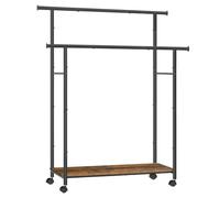 (TG. 15.6"D x 38.8"W x 61.7"H) SONGMICS UHSR152B01 - Appendiabiti con ruote, a d