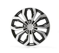 (TG. 15") Cartrend 75568 Copricerchi Daytona, Set di 4, Nero / Argento, 15 Polli