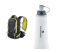 (TG. 15 L) Ferrino X-Track, Zaino da Trekking Unisex, Nero, 15 L & Soft Flask Bo