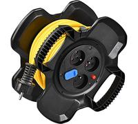 (TG. 15 m) Brennenstuhl Avvolgicavo elettrico compatto X-GUM con 3 prese, 2 port