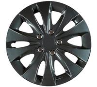 (TG. 15" pollici) Cartrend 70288 Set copricerchi "Storm", 15'', nero - Set da 4