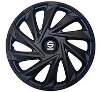 (TG. 15 pollici) Sparco Spc1580Bk Set Copricerchi 4 Pezzi Varese 15 Pollici Nero