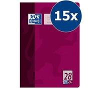 (TG. 15 Stück) Oxford - Quaderno in formato A4, lineatura 28, bordi ai lati, co