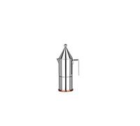 (TG. 150mL) Alessi La Conica 90002/3 Caffettiera di Design, Acciaio, Inox, Fondo