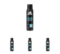 (TG. 150ml (Confezione da 4)) Adidas, Ice Dive Deodorante Spray Uomo, Fragranza