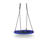(TG. 153 x 90 x 90 cm) Relaxdays Altalena da Giardino a Nido Rotonda con Telaio