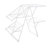 (TG. 155 x 60 x 126 cm) Amazon Basics Stendibiancheria pieghevole a 4 ali, in me