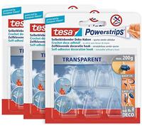 (TG. 15x 0,2kg / Glas & Spiegel) Tesa Powerstrips DECO - Ganci piccoli in confez