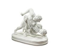 (TG. 15x24x23 cm) Design Toscano PD1908 Statua Ellenistica Legato Lottatori Grec