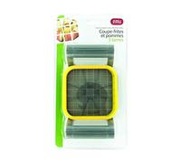 (TG. 16,70 x 10,60 x 6,20 cm) Easy Make kd3149 Tagliapatate/Mela 3 Lame in Accia