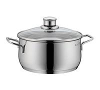 (TG. 16 cm) WMF Diadem Plus Casseruola Bassa con Coperchio, in Acciaio Inox 18/1