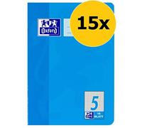 (TG. 16 fogli) Oxford - Quaderni formato A5, rigatura 5, confezione da 15 pz da