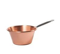 (TG. 16 Litri) HOME-Paiolo in Rame 26 cm con Manico in Acciaio Inox - Compatibil