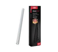 (TG. 16 mm) GBC Dorsi Click 16mm 50pz - Bianco - 387340E - NUOVO
