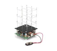 (TG. 16 x 16 x 4 cm) Whadda Kit didattico di saldatura e programmazione, cubo LE