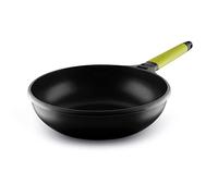 (TG. 16 x 28 x 8.5 cm) WOK INDUCTION CON MANGO KIWI 28 CM - NUOVO