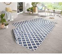 (TG. 160 x 230) bougari Nizza Tappeto Reversibile per Interni ed Esterni, Blu/Pa