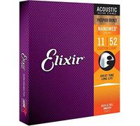 (TG. 16027 Custom Light 11-52) Elixir 16027 Nanoweb Set da 6 Corde per Chitarra