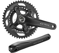 (TG. 165mm) SHIMANO GRX FC-RX600 - Pedaliera 2 x 11 46-30T, colore: Nero - NUOVO