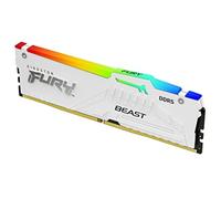 (TG. 16GB) Kingston FURY Beast Bianco RGB XMP 16GB 5200MT/s DDR5 CL40 DIMM Memor