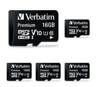 (TG. 16GB, Pacco da 5) Verbatim 941993 Scheda di Memoria MicroSDHC, 16 GB, Pacco