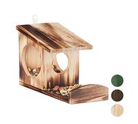 (TG. 17,5 x 12 x 25 cm) Relaxdays Mangiatoia per Scoiattoli, da Appendere, HxLxP