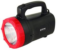 (TG. 17.8x10.5x14.0 cm) Doctor Light Faro Ricaricabile LED 1W 1 W, Nero, 17.8x10