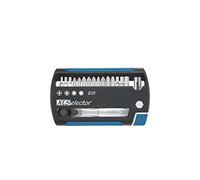 (TG. 17 tlg.) Wiha XLSelector Torsion - Inserti misti con cricchetto 1/4", 17 pe
