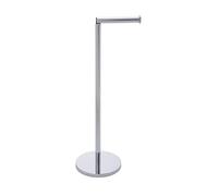 (TG. 17 x 21 x 55cm) Wenko 19637100 Piantana portarotolo e portascopino 2 in 1,