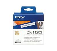 (TG. 17 x 87 mm) Brother DK-11203 Etichette Classificatori, Nero/Bianco - NUOVO