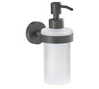 (TG. 171 mm x 70 mm x 119 mm) Tesa MOON GREY Dosatore per sapone in vetro satina