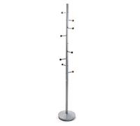 (TG. 173 x 28 x 28 cm) VERSA 18790412 Appendiabiti da Terra, Argento, Negro, 173
