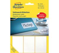 (TG. 174 Klebeetiketten, 66 x 38 mm) Avery Multipurpose Labels, White 66 x 38 -