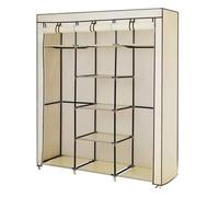 (TG. 175 x 150 x 45 cm) SONGMICS Armadio Guardaroba Appendiabiti in Acciaio e Te