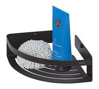 (TG. 18.4x70x18.4 cm) Tiger Caddy Cestello Doccia Angolare, Acciaio Inox, Nero,